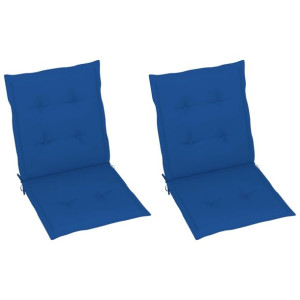 Poduszki na krzesła ogrodowe, 2 szt., kobaltowe, 100x50x3 cm