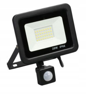 Halogen Lampa Naświetlacz Led 20w Z Czujnik Ruchu