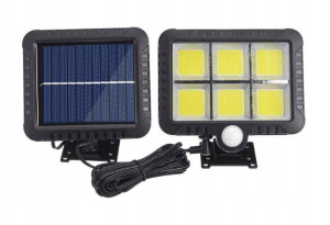 Lampa Solarna 120 Led Z Czujnikiem Ruchu Zmierzchu