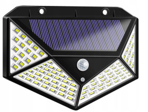 Lampa Solarna Z Czujnikiem Ruch I Zmierzchu 100led