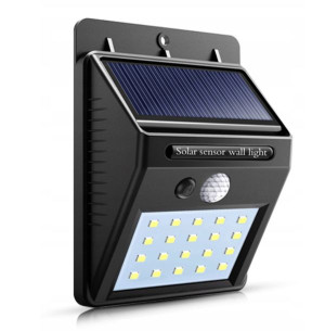 Lampa Solarna 20led Z Czujnikiem Ruchu I Zmierzchu