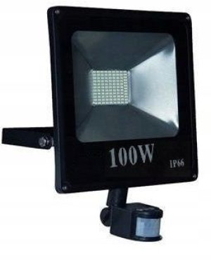 Halogen Lampa Naświetlacz Led 100w Z Czujnik Ruchu