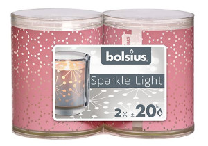 Świeca ze świecznikiem 64/52 Sparkle Light 2szt. Świece do domu