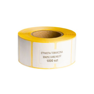 Etykiety naklejki termiczne zebra 35x25mm 1000 szt