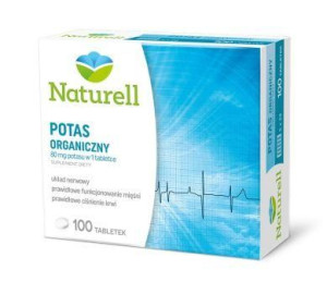 NATURELL Potas organiczny, 100tabl.
