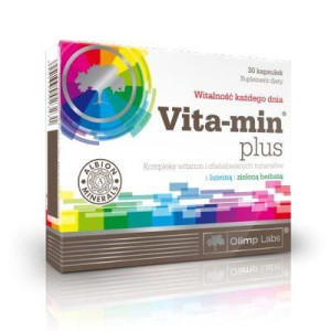 Olimp Vita-Min Plus z luteiną i zieloną herbatą, 30 kaps.