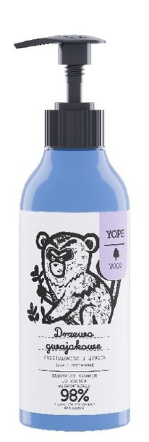 YOPE Wood Szampon Drzewo Gwajkowe, kadzidłowiec,