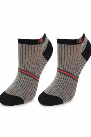 Niskie skarpetki damskie błyszczące footies p25 GOLD 36/40