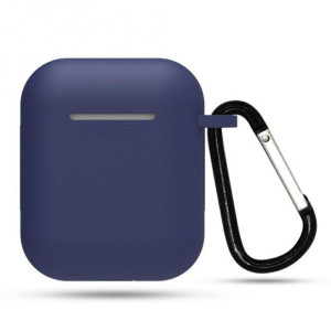 Etui na słuchawki do Apple AirPods I/II granatowy