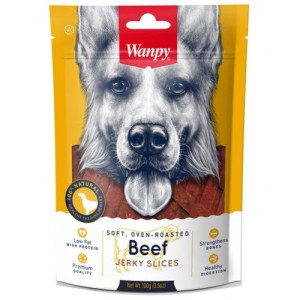 Wanpy Beef Jerky Slices Paski z Wołowiny Przekąska Dla Psa 100 g