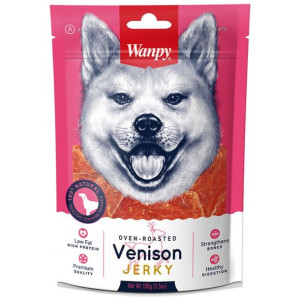 Wanpy Venison Jerky Kawałki Dziczyzny Przekąska Dla Psa 100 g