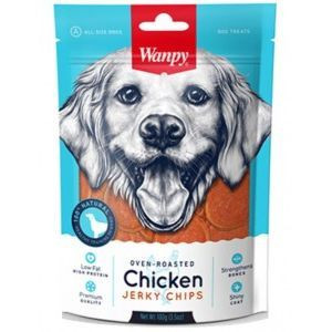 Wanpy Chicken Jerky Chips Chipsy z Kurczaka Przekąska Dla Psa 100 g