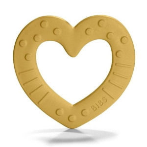 BIBS Baby Bitie HEART Mustard gryzak dla niemowlaka