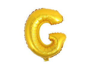 Balon foliowy G złoty 41cm 1szt BF41-G-ZLO
