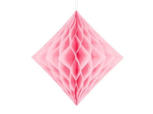Diament bibułowy jasny różowy 20cm 1szt DH20-081J-outlet