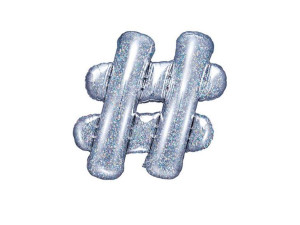 Balon foliowy # holograficzny 35cm 1szt FB12H-018