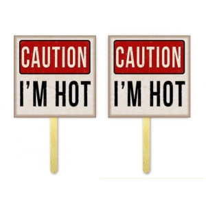 Tabliczki do zdjęć CAUTION I'm hot 2 sztuki TL45