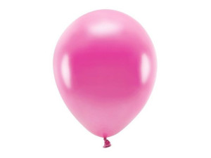 Balony Eco 26cm metalizowane fuksja 100 sztuk ECO26M-080-100x