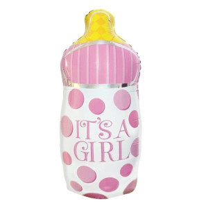 Balon foliowy butelka it's a girl 82cm 801073