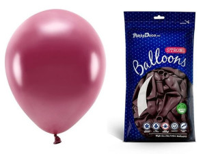Balony metaliczne bordowe 30cm 50 sztuk SB14M-082C-50x