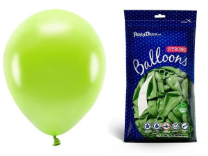 Balony metaliczne jasnozielone 30cm 50 sztuk SB14M-102J-50x