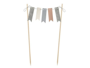 Topper na tort girlanda z flagietkami 20cm KPT6