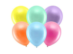 Balony Rainbow 23cm metalizowane kolorowe 100 sztuk RB23M-000-100x