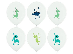 Balony Dinozaury 37cm 6szt BAL-DIN1