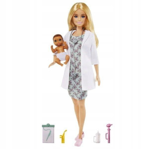 Barbie Kariera Pediatra + bobas 3+ Mattel