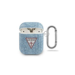 Guess etui do Airpods GUACA2TPUJULLB niebieskie Jeans Collection
