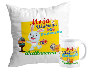 Zestaw Moja ulubiona poduszka i kubek Wielkanocny