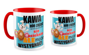 Kubek Kawa nie zając nie ucieknie