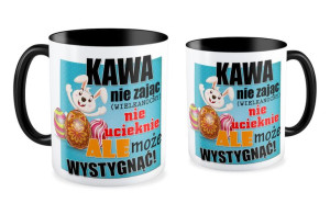 Kubek Kawa nie zając nie ucieknie