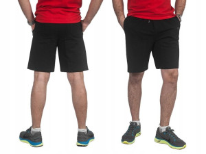 Krótkie Spodenki Dresowe Męskie WXM 1/2 5XL czarne