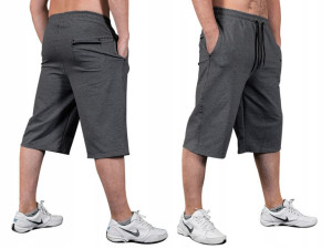 Krótkie Spodenki Dresowe Męskie WXM 3/4 XXL antracyt