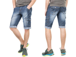 Krótkie Spodenki Jeansowe Męskie Szorty 7606 76 cm