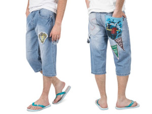 Krótkie Spodenki Męskie 7785 Vintage Jeans r 82 cm