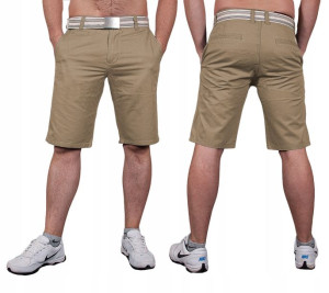 Krótkie Spodenki Męskie Szorty 169 r 80 cm beżowe