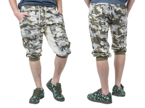 Krótkie Spodenki Moro Męskie 67 r M Khaki+Zielony