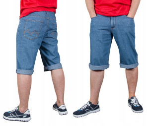 Krótkie Spodenki Szorty Męskie Jeans 150/28 104 cm