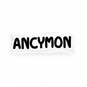 Naprasowanka - ancymon - 13 cm BIAŁA lub CZARNA