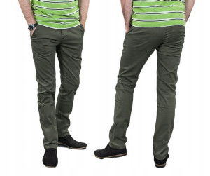 Spodnie Męskie Chinosy Bawełniane KWS 84 cm/34 khaki