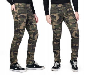 Spodnie Męskie Rurki Moro Bawełniane 4805 r 76 cm