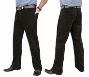 Spodnie Sztruksowe Męskie RADER 80 cm/32 brązowe