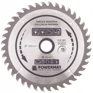 Tarcza WIDIOWA Do Drewna Piły Piła 160 x 20 mm 40Z