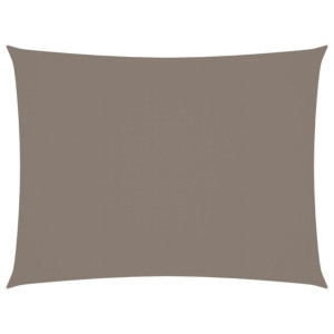 Prostokątny żagiel ogrodowy z tkaniny Oxford, 4x6 m, taupe