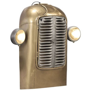 Lampa ścienna, inspirowana traktorem, żelazo