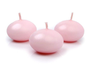 Świeca pływająca matowa różowa 4cm 1 sztuka SDMAT40-081-1x