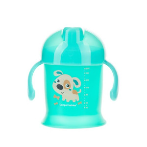 Canpol kubek niekapek z twardym ustnikiem 200ml - Bunny & company