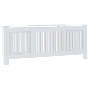 Osłona na kaloryfer z MDF, biała, 205 cm